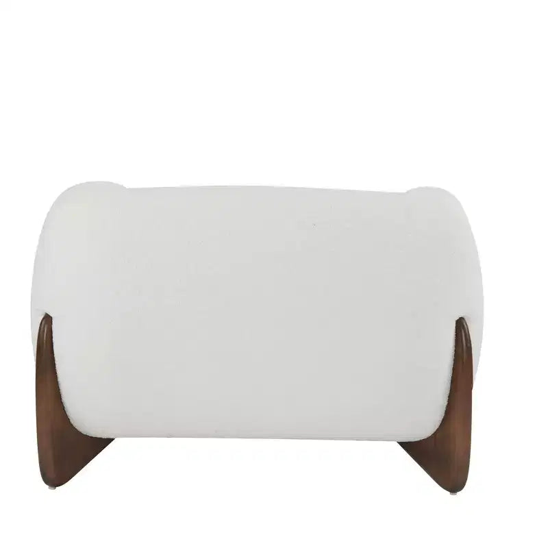 Poltrona Club Rivestita in Bouclé – Beige