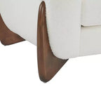 Poltrona Club Rivestita in Bouclé – Beige