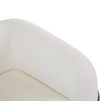 Poltrona Club Rivestita in Bouclé – Beige