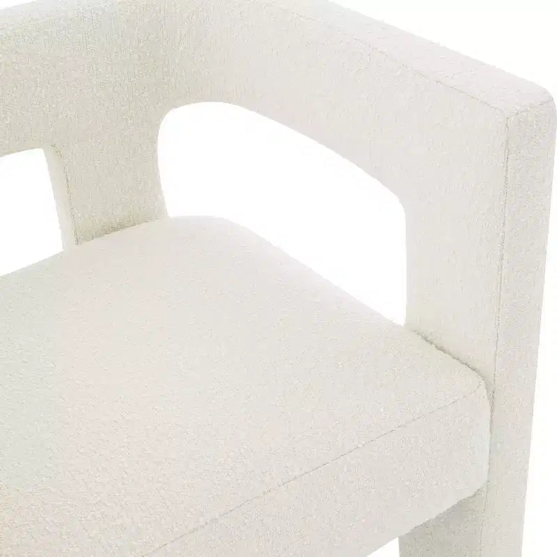 Poltrona d'accento contemporanea imbottita con struttura in legno