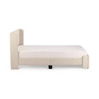 Struttura letto imbottita queen-size con piattaforma