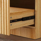 Dispensa da cucina con ante magnetiche effetto legno, ripiani regolabili e cassetti
