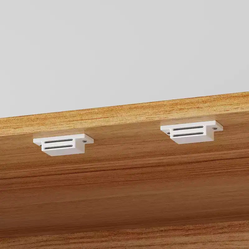 Dispensa da cucina con ante magnetiche effetto legno, ripiani regolabili e cassetti