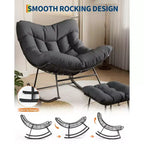 Set Papasan per esterni con dondolo e poggiapiedi