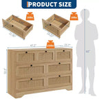 Cassettiera a 7 cassetti in legno MDF