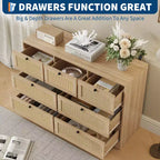 Cassettiera a 7 cassetti in legno MDF