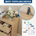 Cassettiera a 7 cassetti in legno MDF