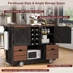 Isola da cucina con anta a ribalta e presa di corrente, armadio contenitore con 2 ante, 2 cassetti e organizer da piano di lavoro