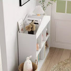Libreria con 5 scomparti e organizer portagiochi per bambini