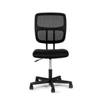 Sedia da Ufficio in Rete - Sedia da Scrivania Senza Braccioli, Altezza Regolabile, Supporto Ergonomico