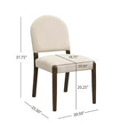 Sedie da pranzo imbottite in tessuto Mid-Century (set da 2)