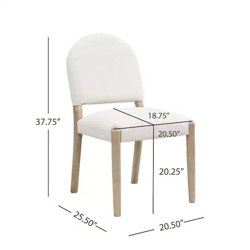 Sedie da pranzo imbottite in tessuto Mid-Century (set da 2)
