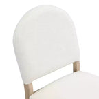 Sedie da pranzo imbottite in tessuto Mid-Century (set da 2)