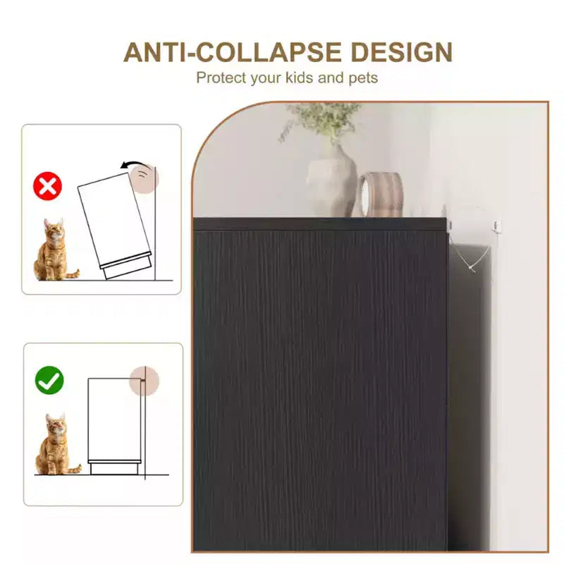 Cassettiera a 7 cassetti con pannelli frontali in rattan, larghezza 140 cm