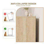 Cassettiera a 7 cassetti con pannelli frontali in rattan, larghezza 140 cm