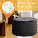 Poltrona sacco grande da 4 piedi con imbottitura in schiuma triturata – Rivestimento in velluto, per uso interno
