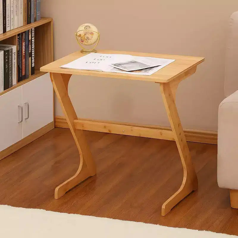 Vassoio da tavolo per laptop e TV in bambù con design a Z