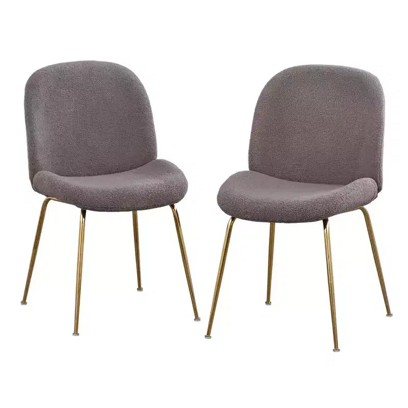 Set di 2 sedie da pranzo moderne imbottite