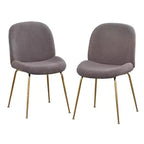 Set di 2 sedie da pranzo moderne imbottite